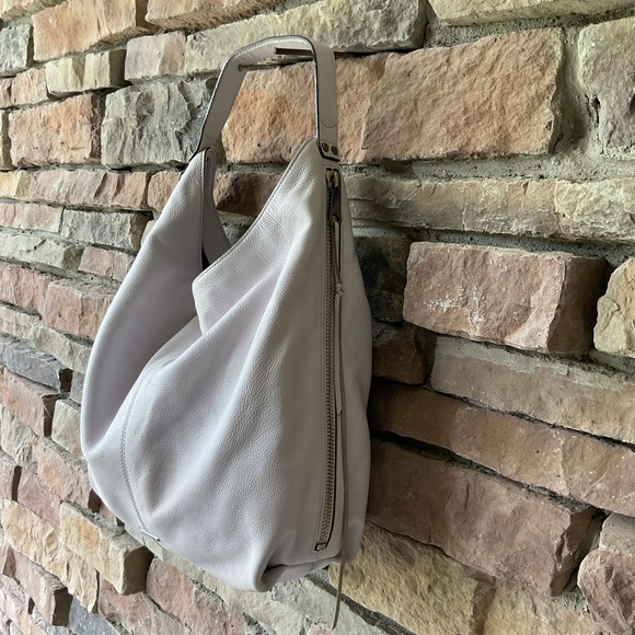 Rebecca Minkoff Pale Lilac Leather Hobo Bag - Picture 3 of 15